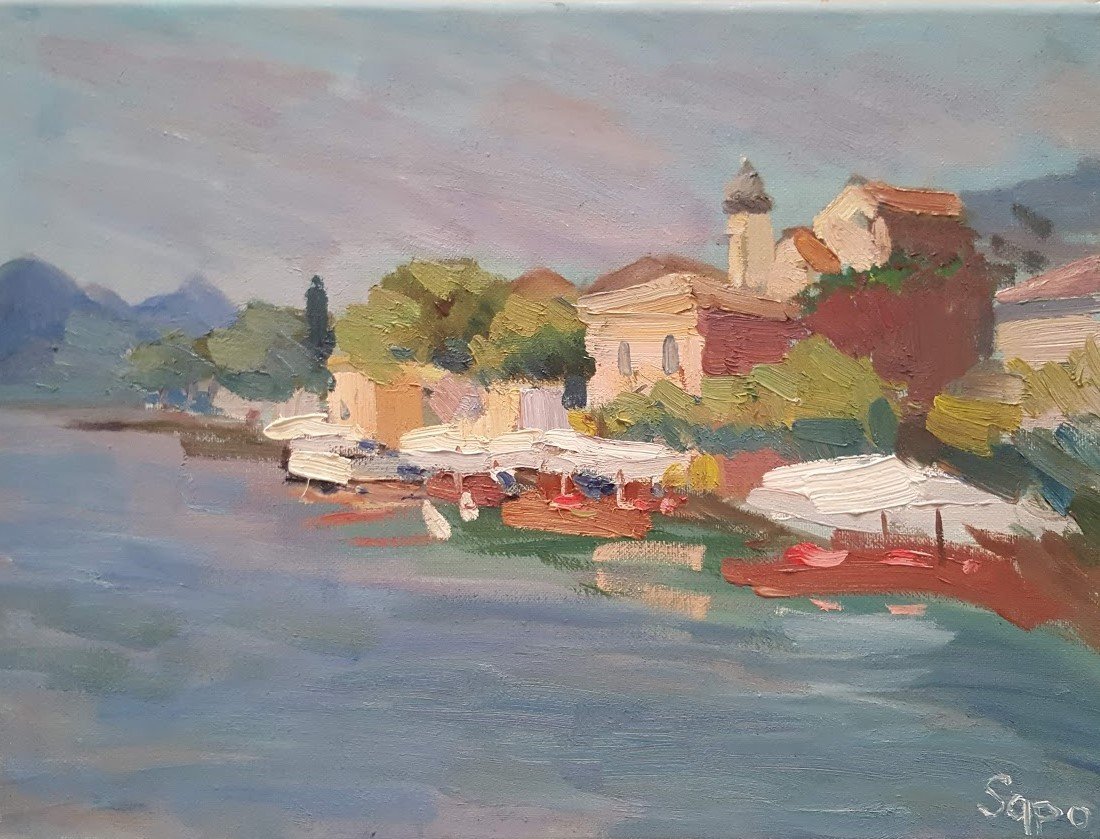 Peinture14-View sur le quai